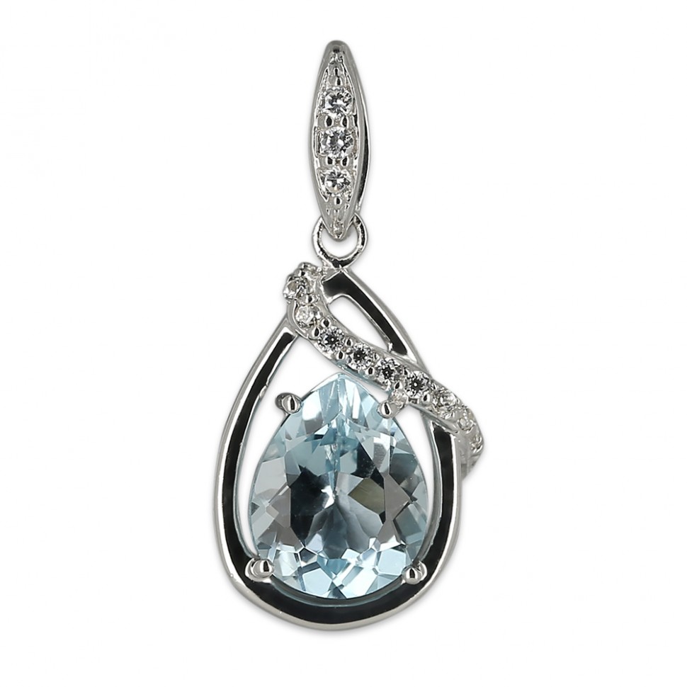 ПОДВЕСКА КН-AP2606ZBLK из серебра с камнем Топаз по цене 1800.0000 ...